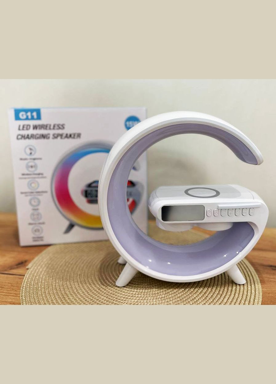 Світильник з бездротовою зарядкою 15W для телефону G11 колонка Bluetooth радіо RGB-підсвічування TG (296925545)
