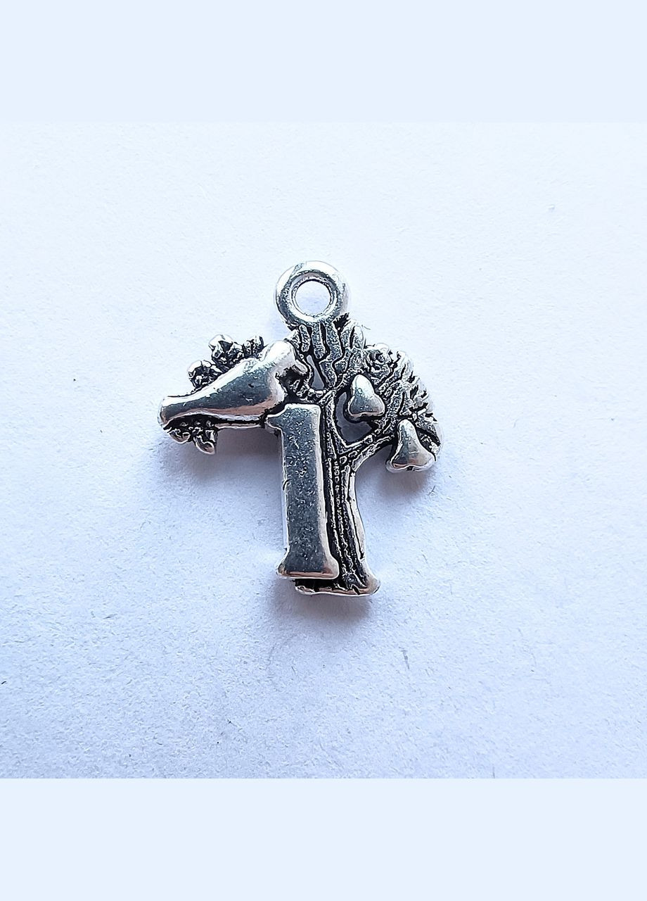 Подвеска Кулон птица на дереве Античное серебро 18 мм x 15 мм Finding (316251234)