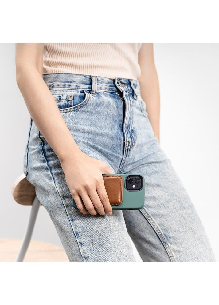 Магнітна кишеня-гаманець MagWallet для iPhone коричнева (GS-103-168-229-146) SwitchEasy (352506685)