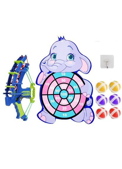 Детская игрушка Дартс с луком, 6 шаров. No Brand (366303619)