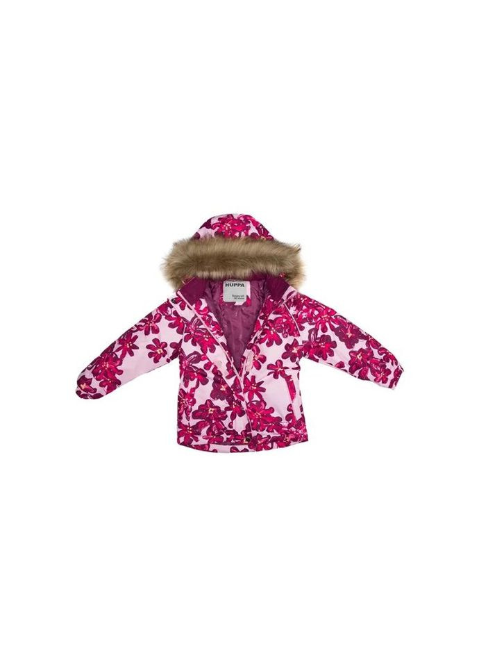 Комбинированная зимняя куртка alondra 18420030 розовый с принтом 92 (4741632030244) Huppa