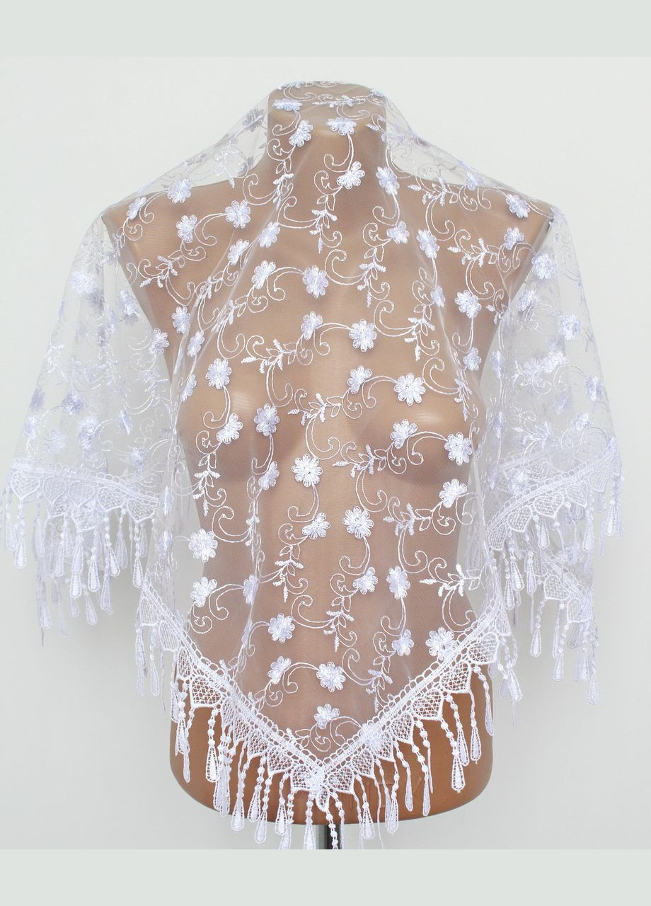 Хустка біла ажурна 232020 Husta (337171168)