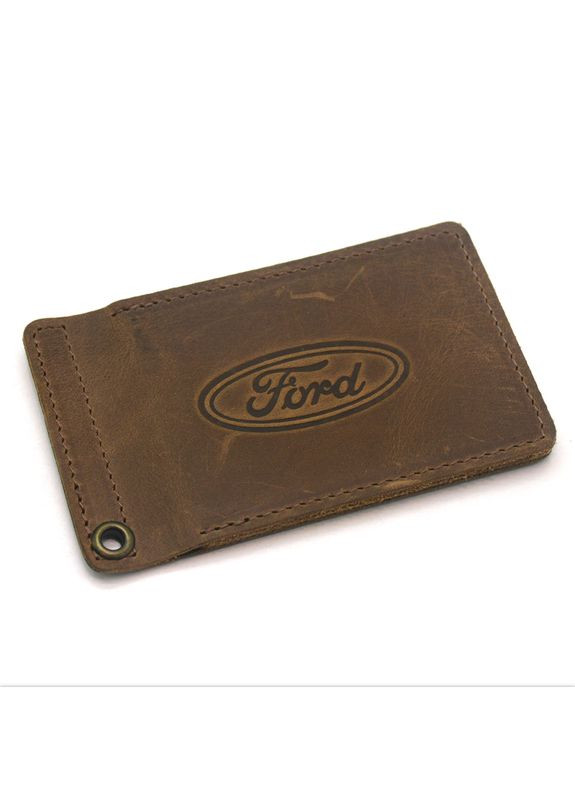 Обкладинка для водійських документів Ford шкіра Крейзі 1058 оливкова Zoo-hunt (280901710)