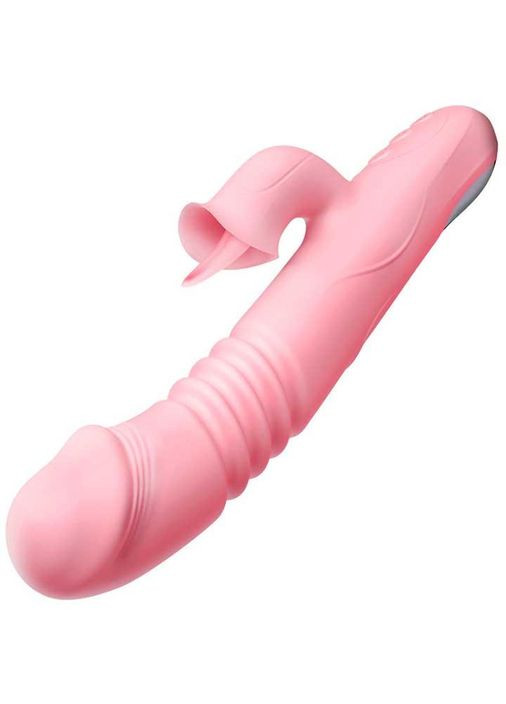 Вибратор с поступательными движениями и подогревом Pretty Love - Розовый – Вибраторы No Brand (370612099)