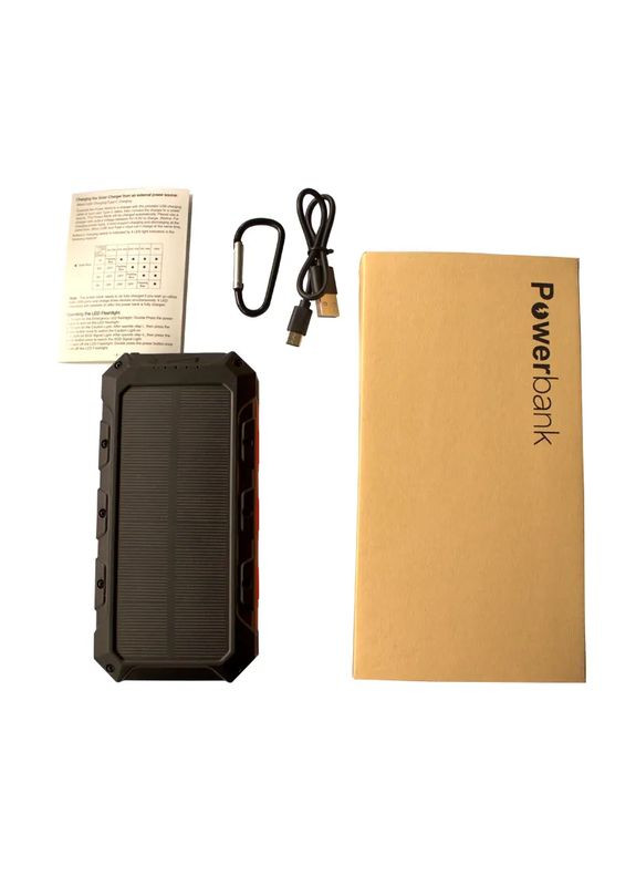 УМБ із сонячною панеллю HDL-531 30000 mAh Wireless Solar Power Charger, Black-Blue VHG (361111420)