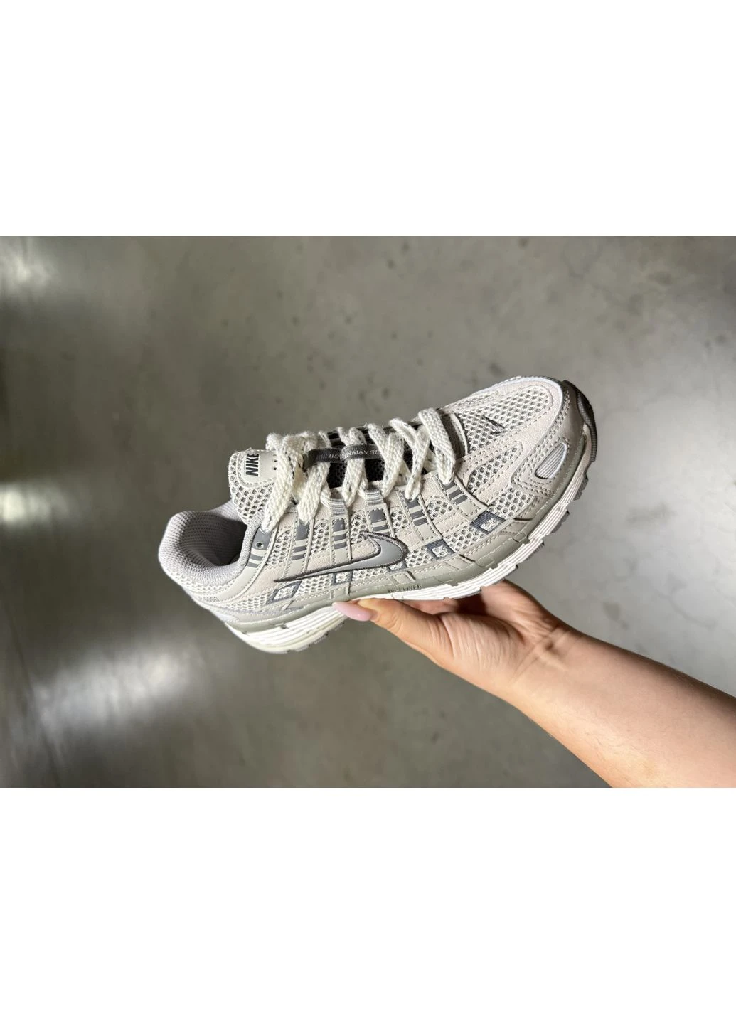 Серые летние кроссовки nike p-6000 metallic grey найк п-6000 No Brand
