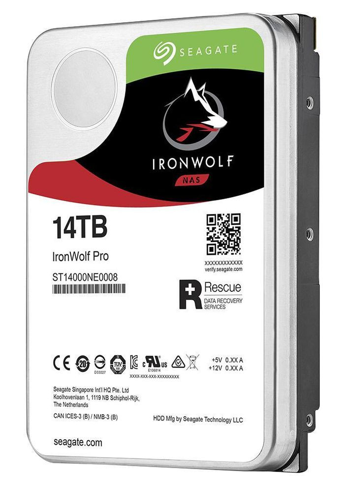 Жорсткий диск 3.5" 14 TB SATA3 IronWolf Pro NAS Seagate (280877882)