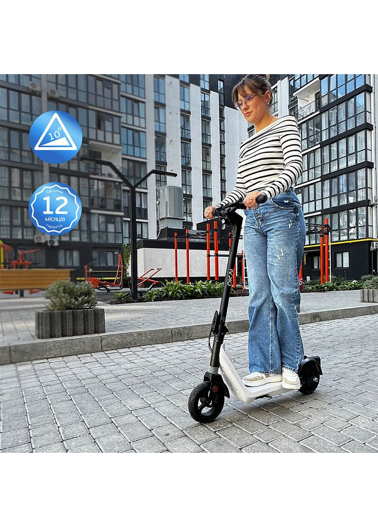 Электросамокат Zippy ES50С Black 8" 250W/500W, 5.2Ah, 20 km, 25 km/h, 10°, 13.5 kg (ES50C-B) OKAI ES50C Zippy (372679128)