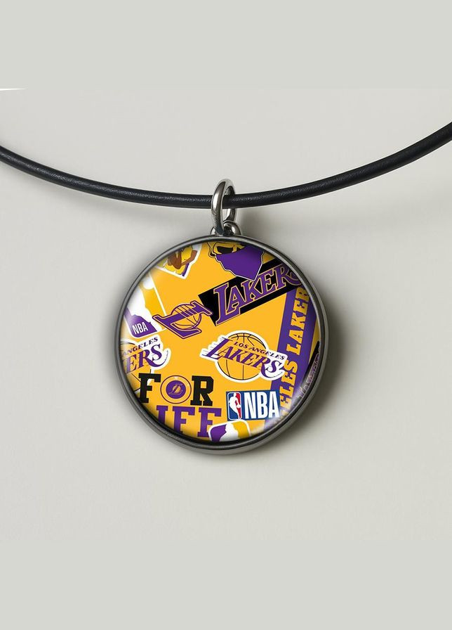 Набір підвіска (кулон) та брелок Los Angeles Lakers No Brand (332633167)