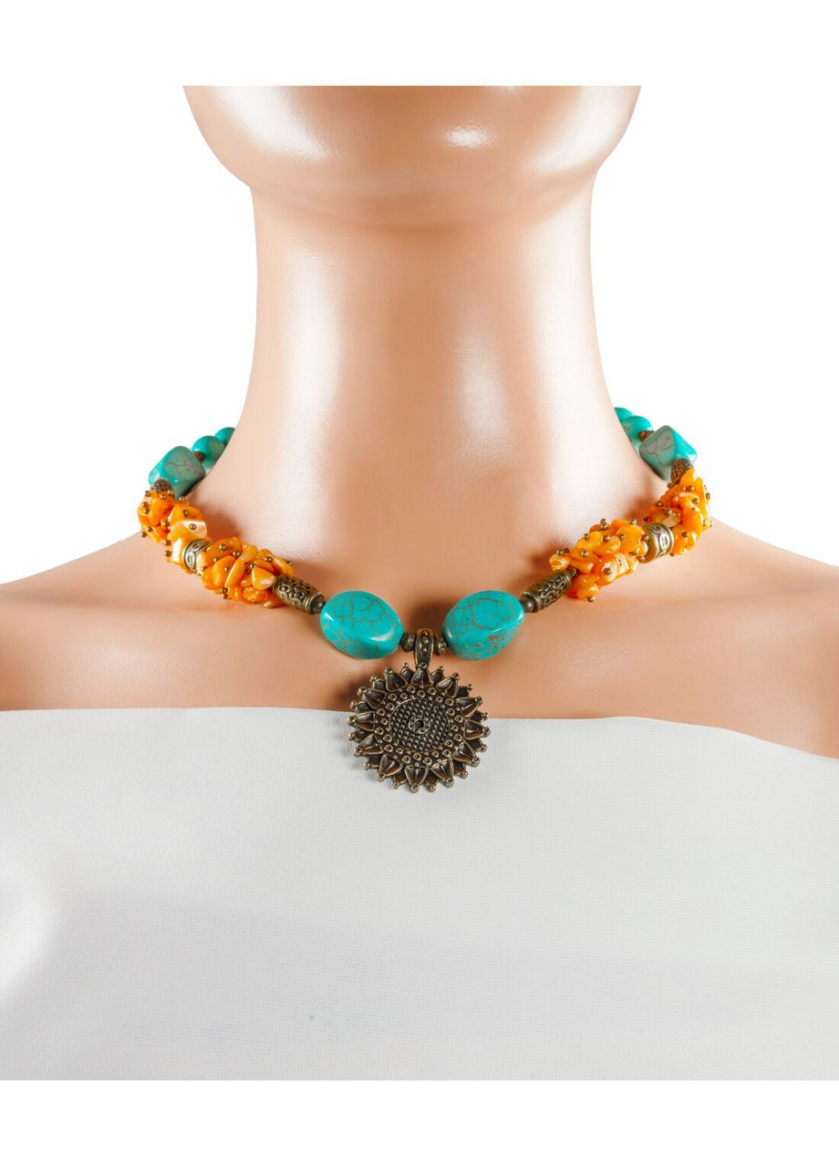 Намисто "Сонях" Бірюза, Перламутр Fursa fashion (369127918)