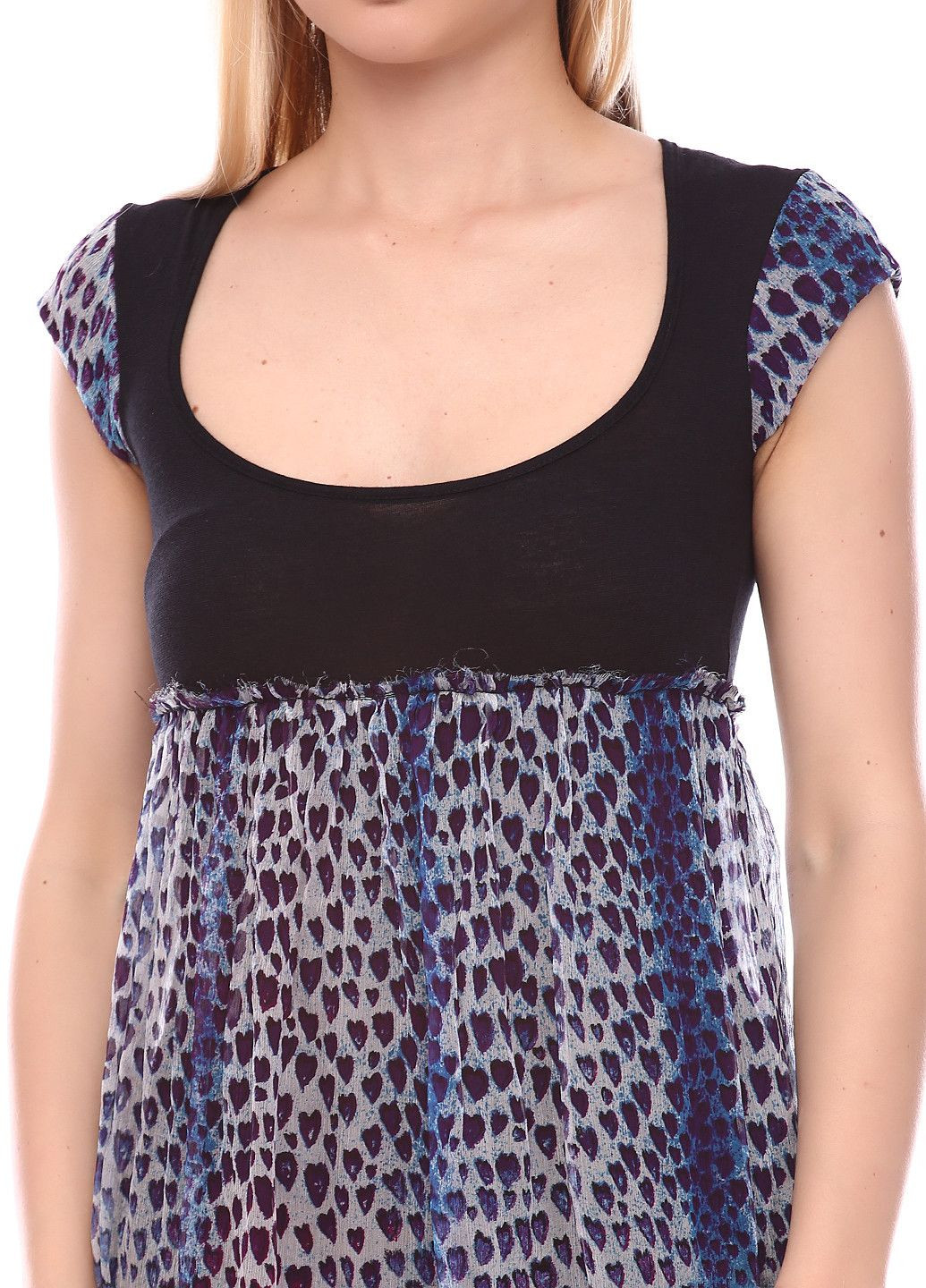 Черное повседневный платье черно-фиолетовый Budd Hist Punk