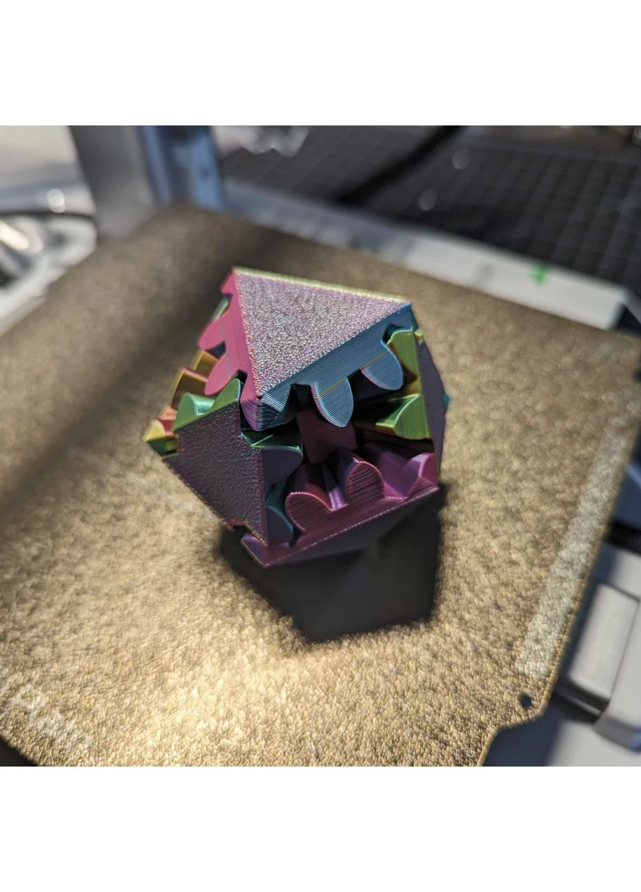 Іграшка icosahedron gears fidget toy для зняття стресу 3D друк No Brand (394079654)