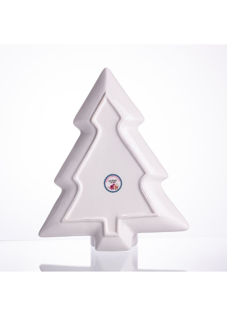 Блюдо для закусок Christmas фарфоровое фигурное 29* 24* 2 см Yiwu (368876248)