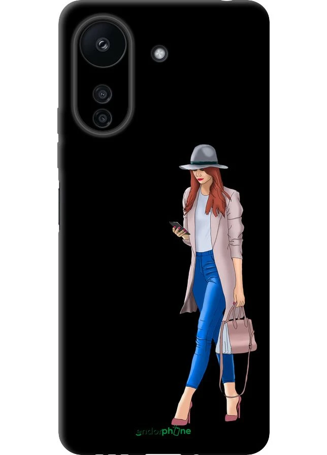 Чехол на Xiaomi Poco C65 Девушка 1 "4751b-3447-70447" Endorphone (392846119)