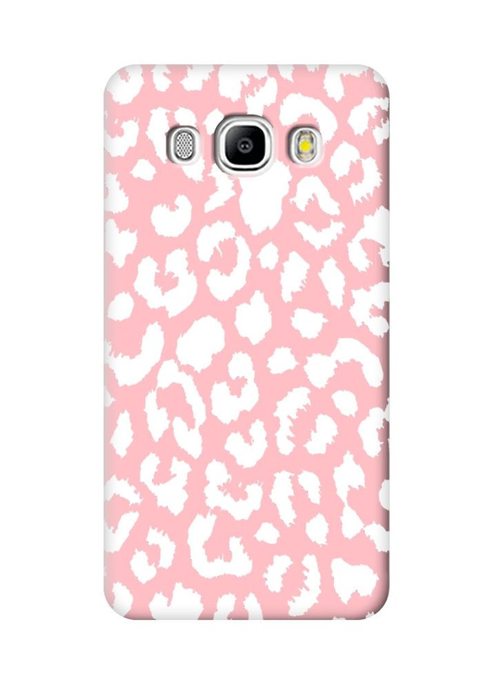 Матовий рожевий чохол на Samsung Galaxy J5(2016) J510:: Леопардовий принт Білий (принт 375) Creative (355402500)