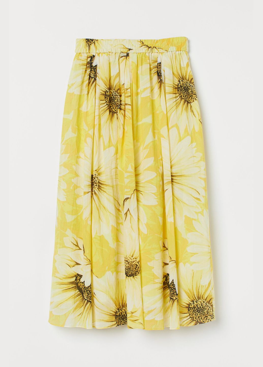 Желтая кэжуал юбка H&M