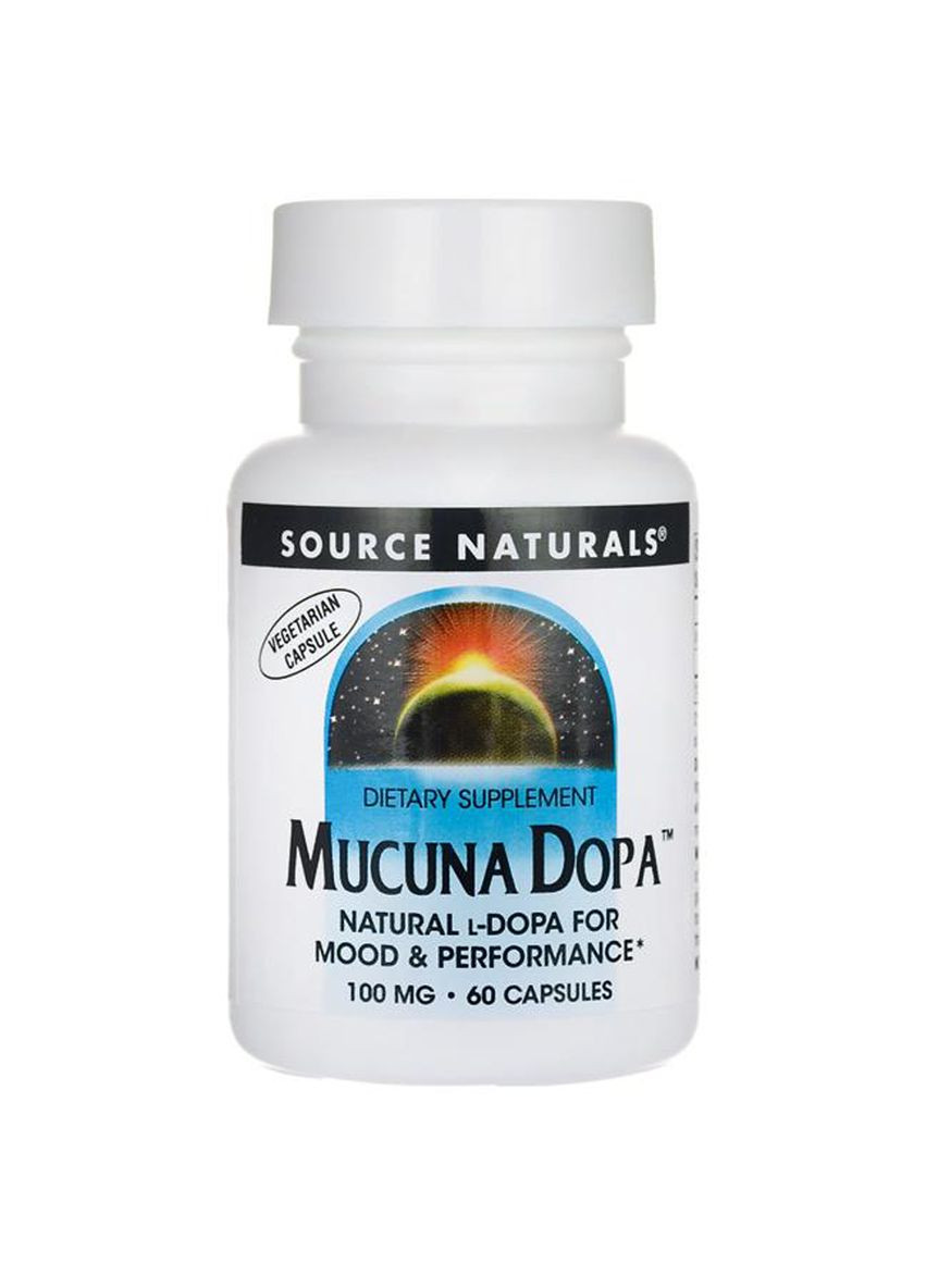 Мукуна Пекуча, Mucuna Dopa,, 60 капсул Source Naturals (326054516)