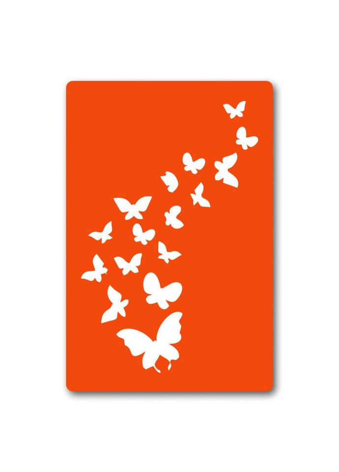 Трафарет для біо-тату Метелики bx001-24*34см, розмір 24х34 см No Brand (365638957)