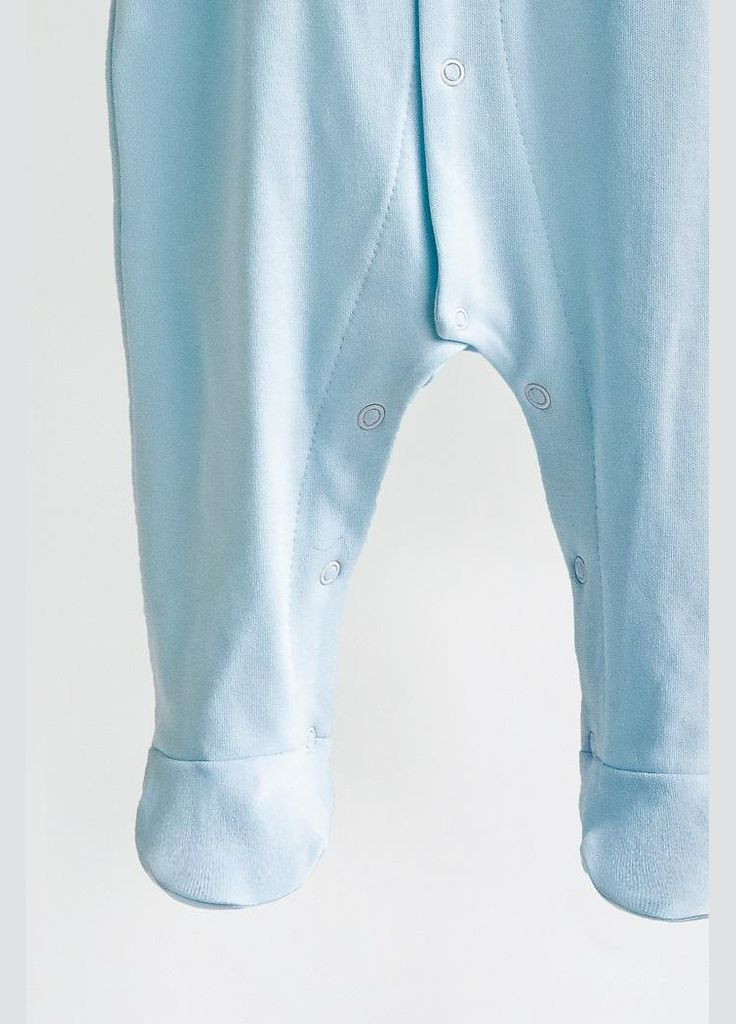 Блакитний дитячий комплект (чоловічок + шапочка + плед) для новонароджених liam блакитний Magbaby