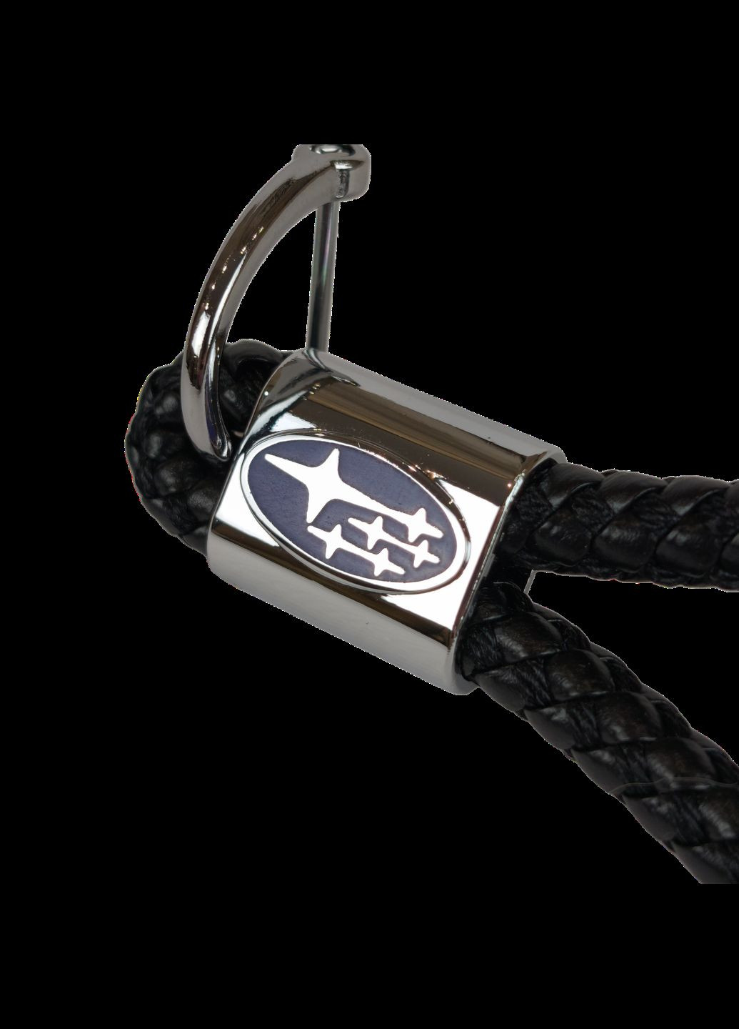 Авто брелок для ключей Subaru из качественной плетеной эко-кожи с лого Субару в коробочке на подарок 29196 No Brand (331768970)