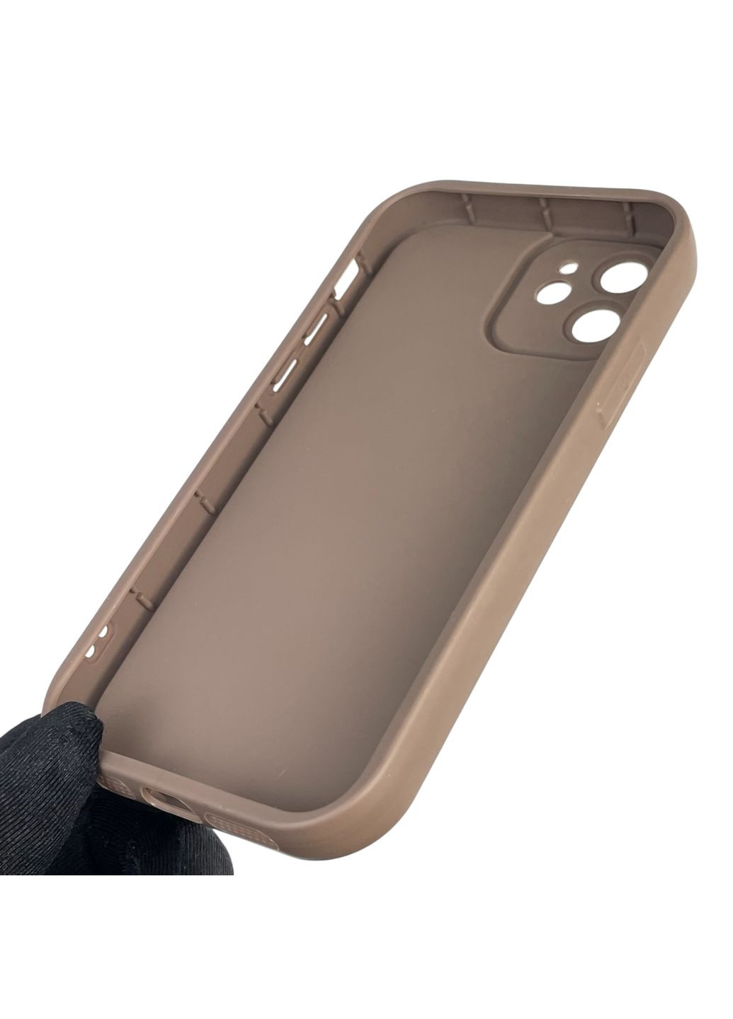 Чохол силіконовий Soft Touch для iPhone 12 коричневий (Повний захист камери) Apple (366389025)