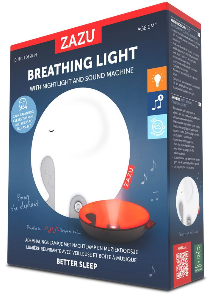 Нічник комфортер Еммі, з дихаючим світлом, білим шумом і мелодіями () Zazu ZA-EMMY-01 (328394831)