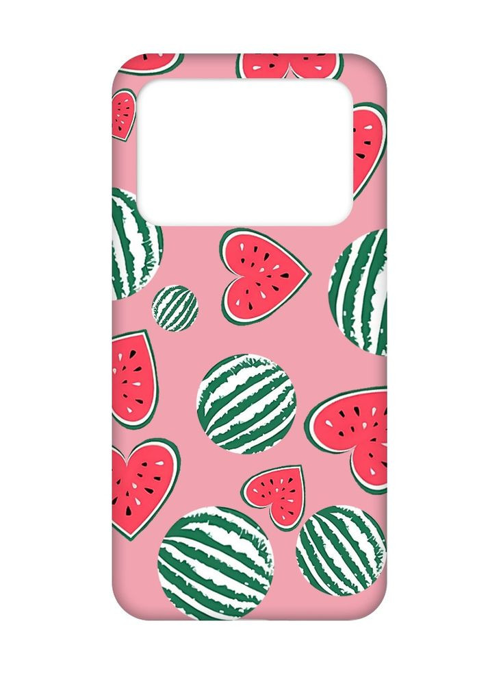 Матовый чехол на Xiaomi Poco X4 Pro 5G:: Арбузы сердечка (принт 343) Creative (360680256)