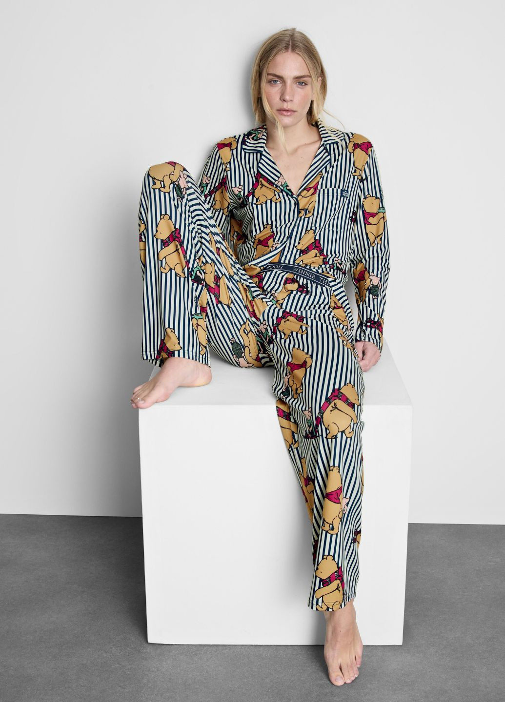 Синя всесезон жіноча піжама pijama disney’s snoopy домашній комплект сорочка + брюки Primark