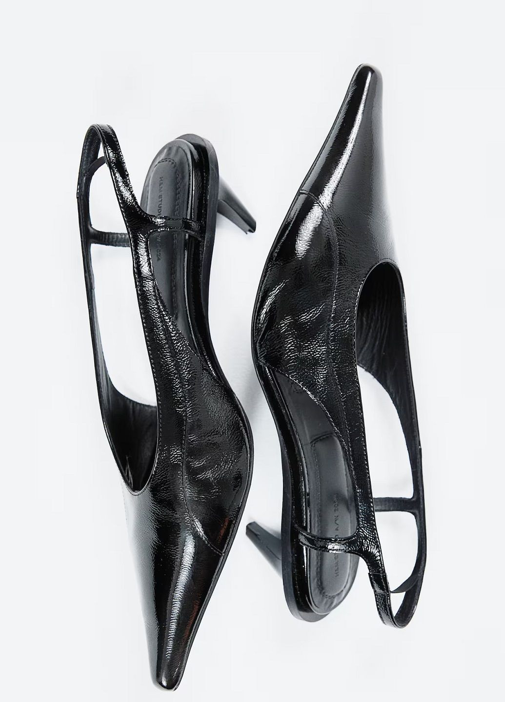 H&M Туфлі чорний з натуральна шкіра, швеція — демісезон (313175715)