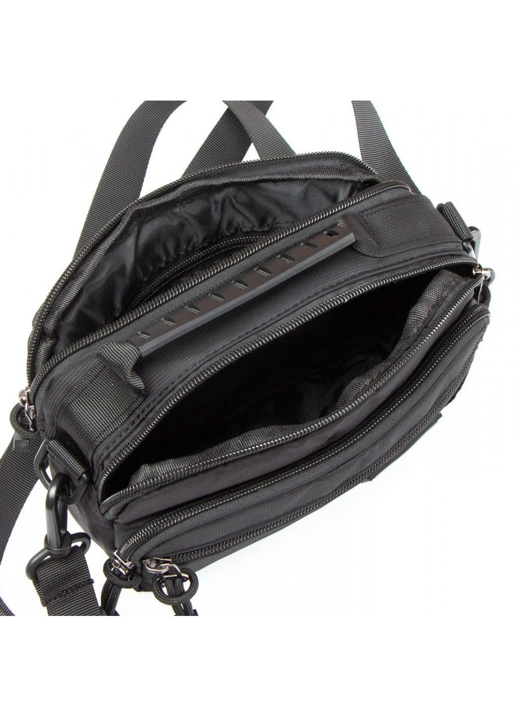 Мужская тканевая сумка через плечо 82051 black Lanpad (284667905)