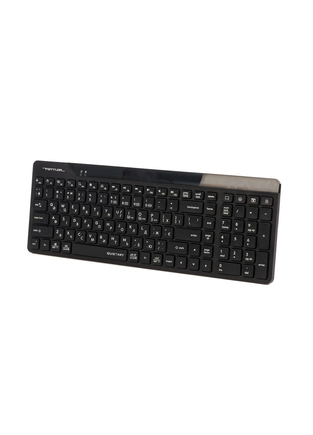 Клавиатура беспроводная FBK23 AS (Black) Fstyler (BT + 2.4 ГГц), quiet key, A4Tech (333824991)