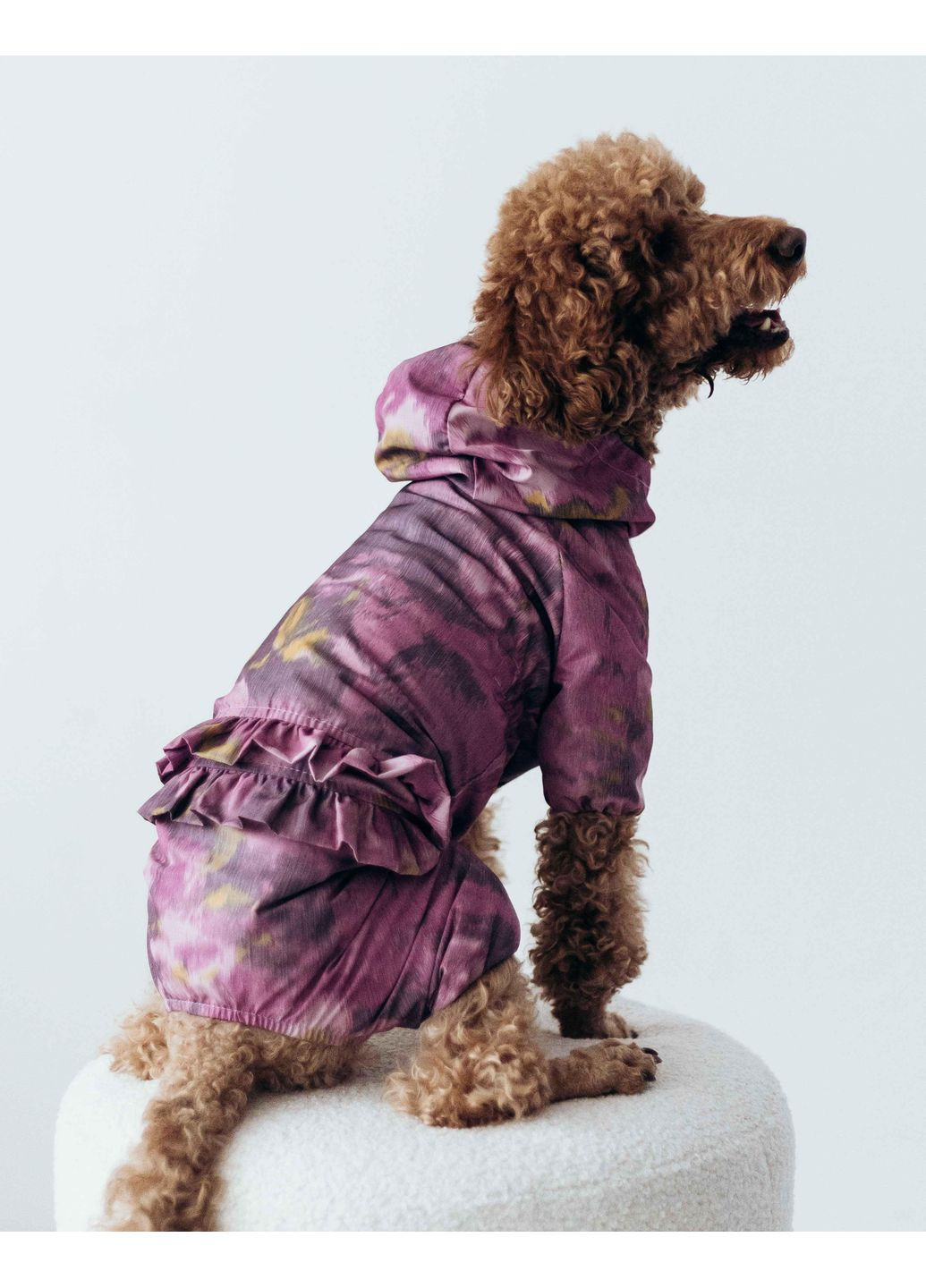 Дождевик Для девочек рюша абстракция Фиолетовый MD-19 Размер 1 Dogs Bomba (370275500)