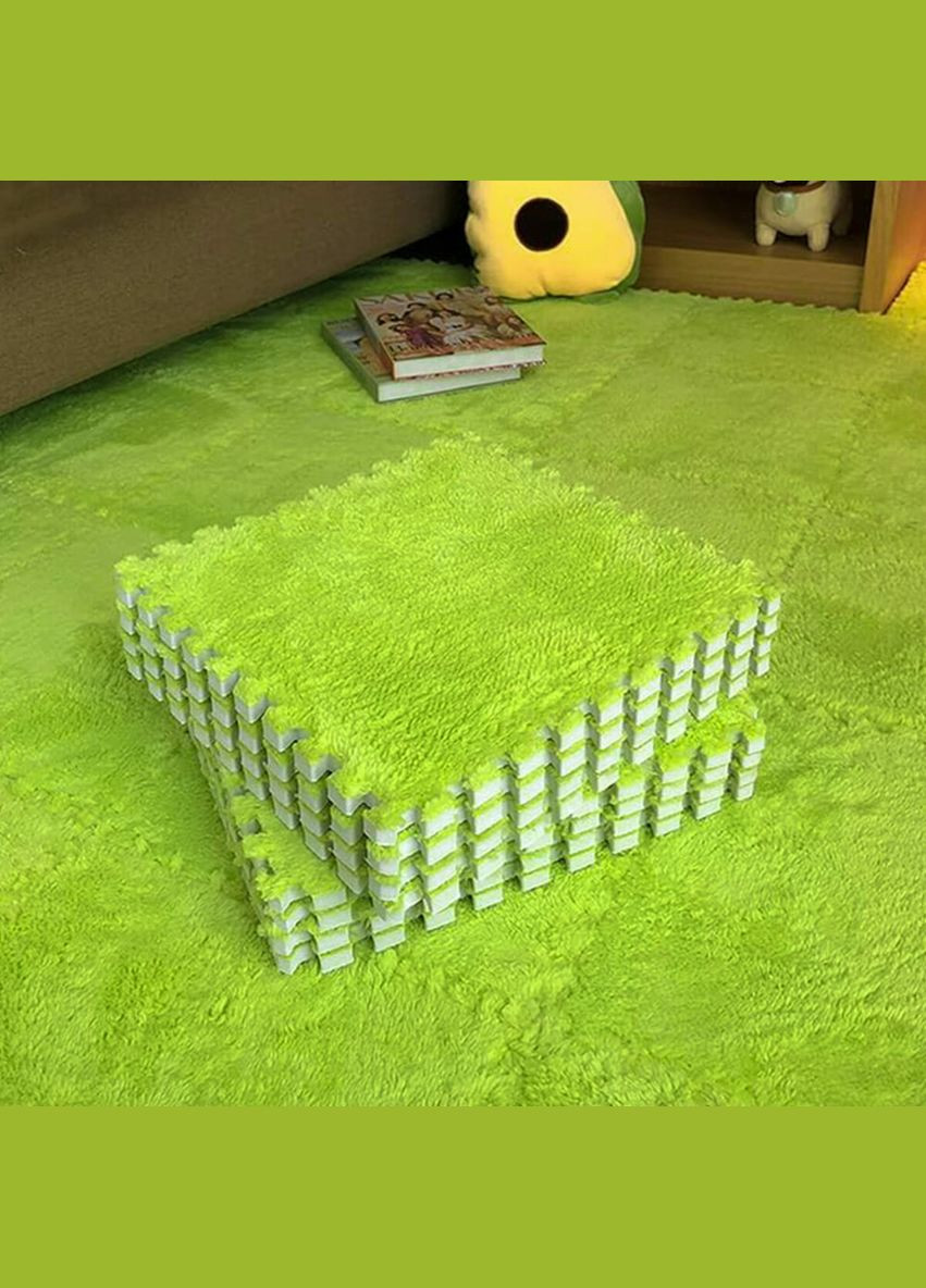 Полпазл плюшевый САЛАТОВЫЙ 30x30x1cm (D) SW-00002094 Sticker Wall (299843648)