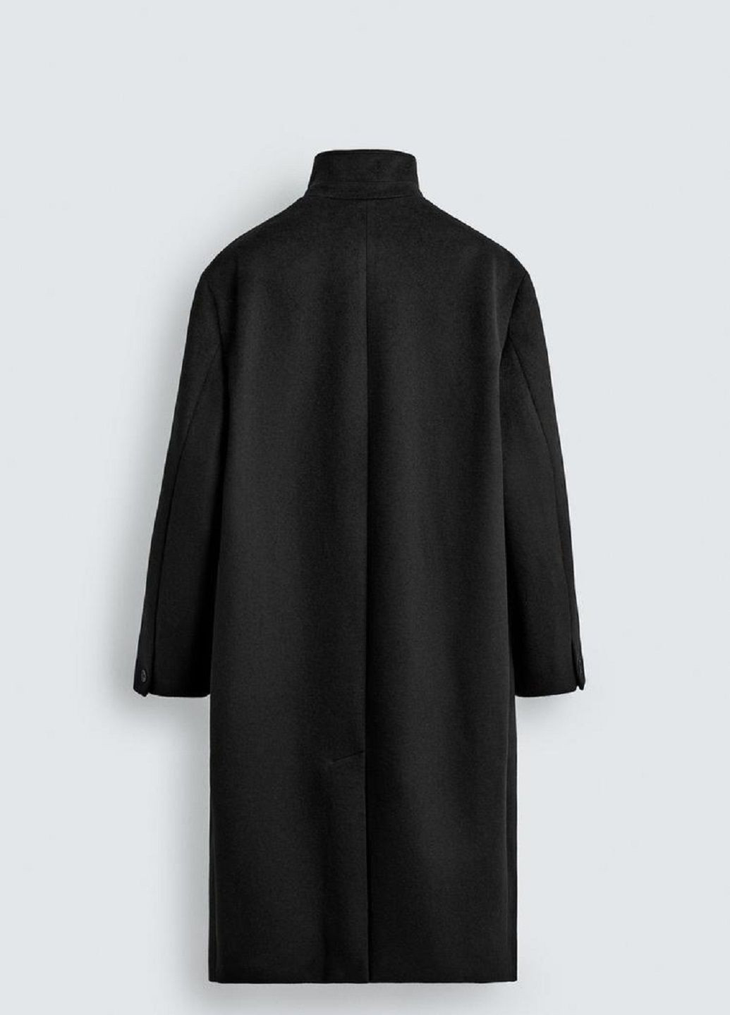 Черное демисезонное Пальто Zara