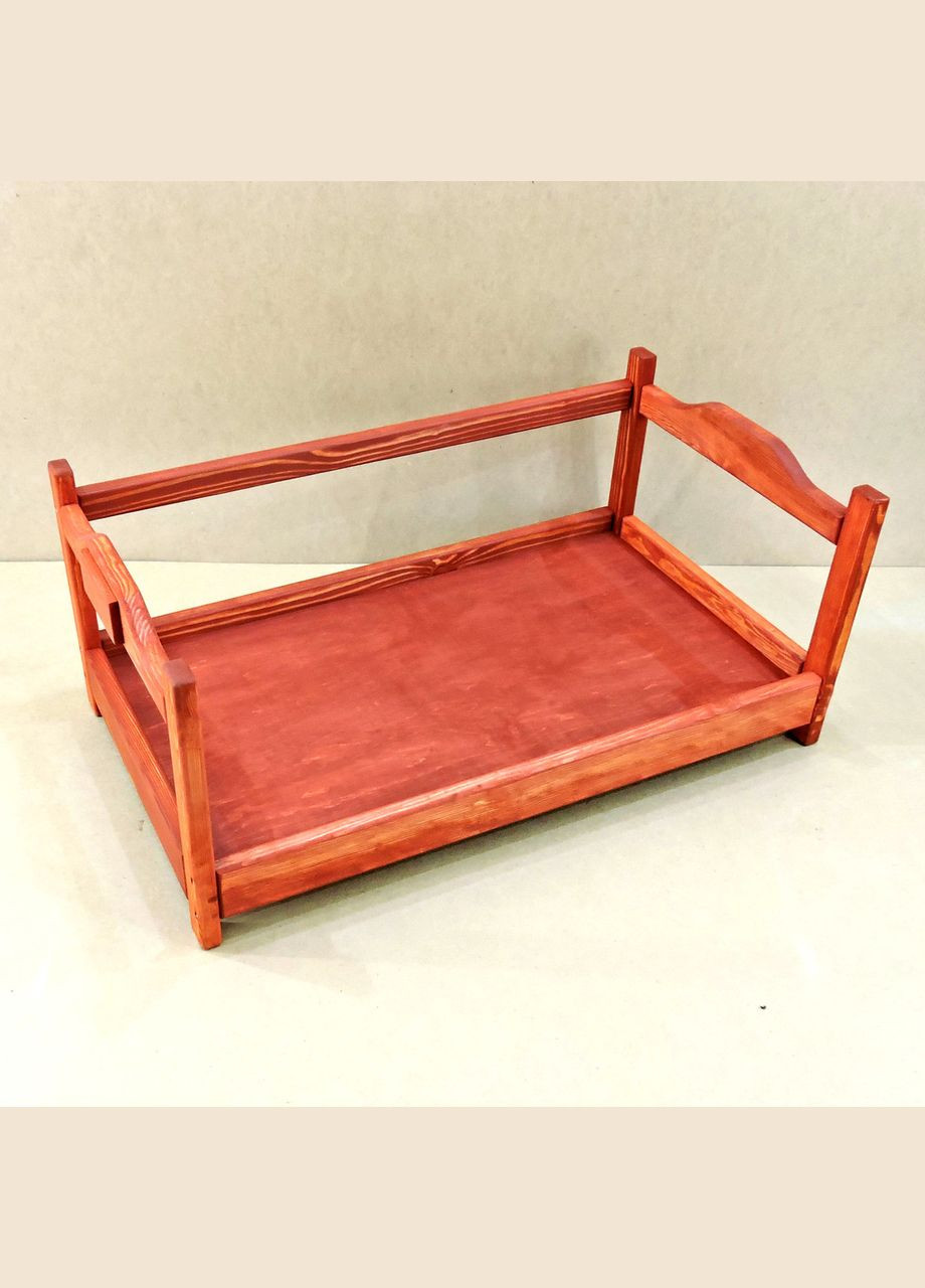 Лежак деревянный для собаки из дерева Рамзай 105х60 коралл (ЛЖК-10561214) No Brand (328450361)