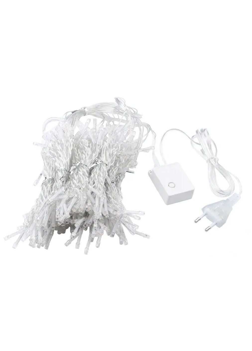 Светодиодная внутренняя комнатная гирлянда штора занавес на окно с питанием от сети 3х2 м 272 Led (478682-Prob) Теплая белая Unbranded (308289985)