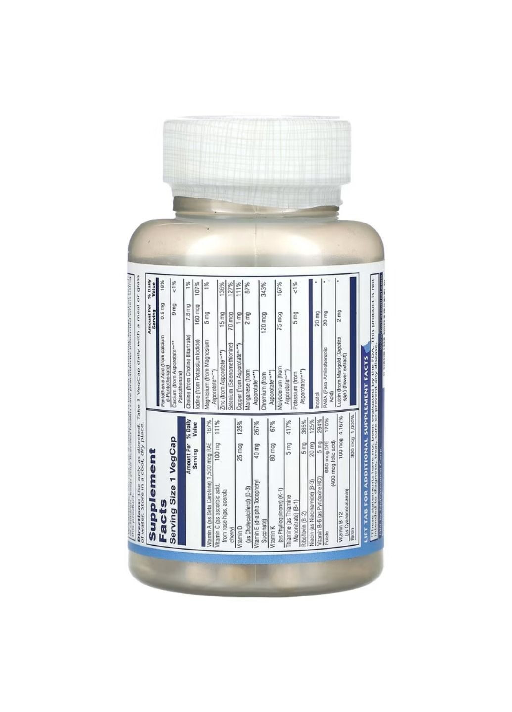 Мужские мультивитамины один раз в день, Once Daily Active Man - 90 veg caps Solaray (304025724)