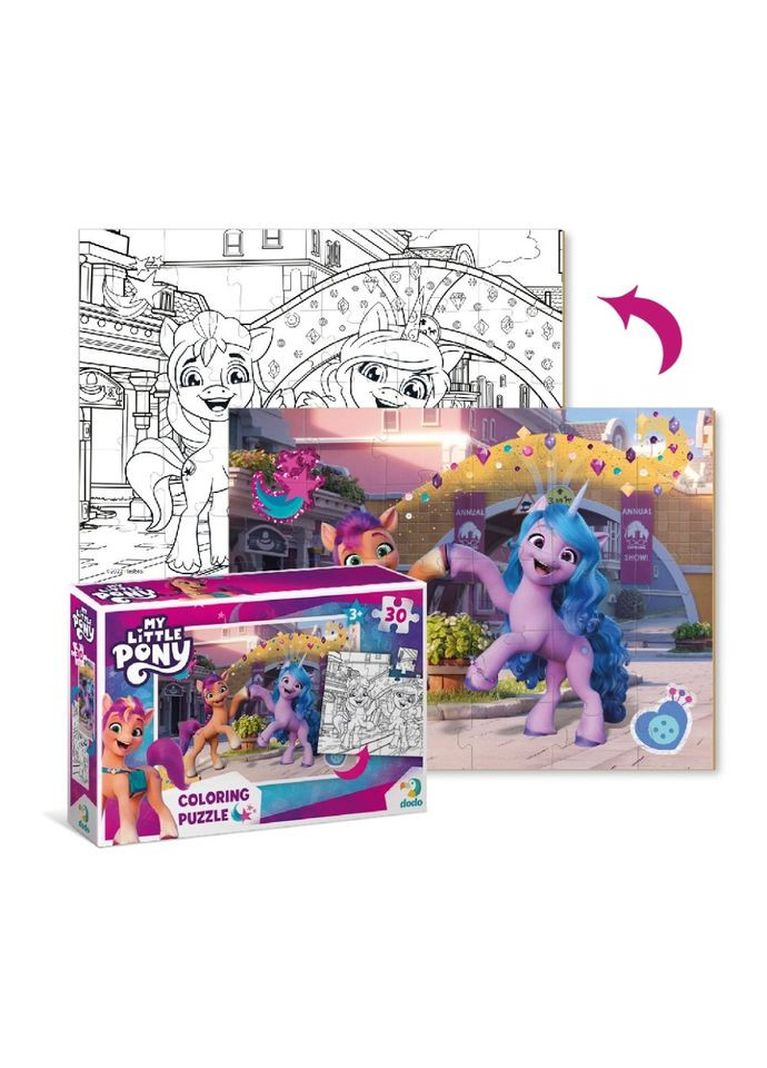 Детские Пазлы 2в1 My Little Pony "Подружки и радуга" DoDo 200134 30 элементов DoDo Toys (301834554)