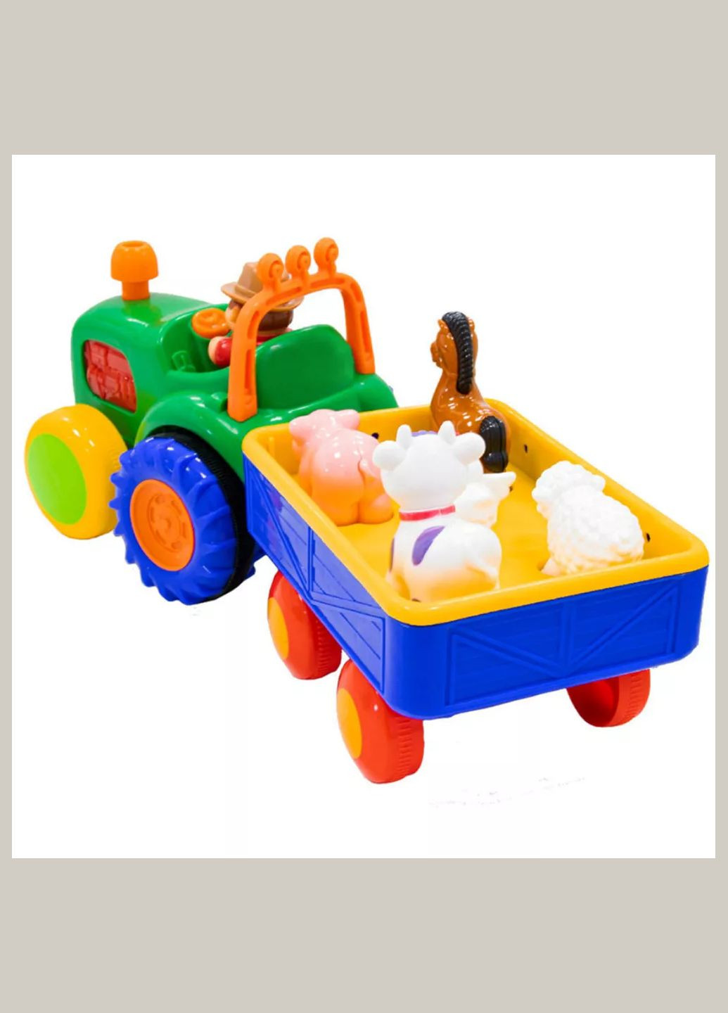 Игровой набор Трактор с трейлером (063180) KIDDI SMART (326806179)