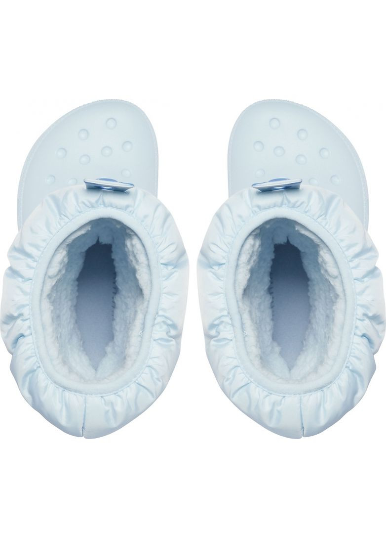 Зимние зимние сапоги детские kids classic neo puff boot mineral blue 207684 Crocs