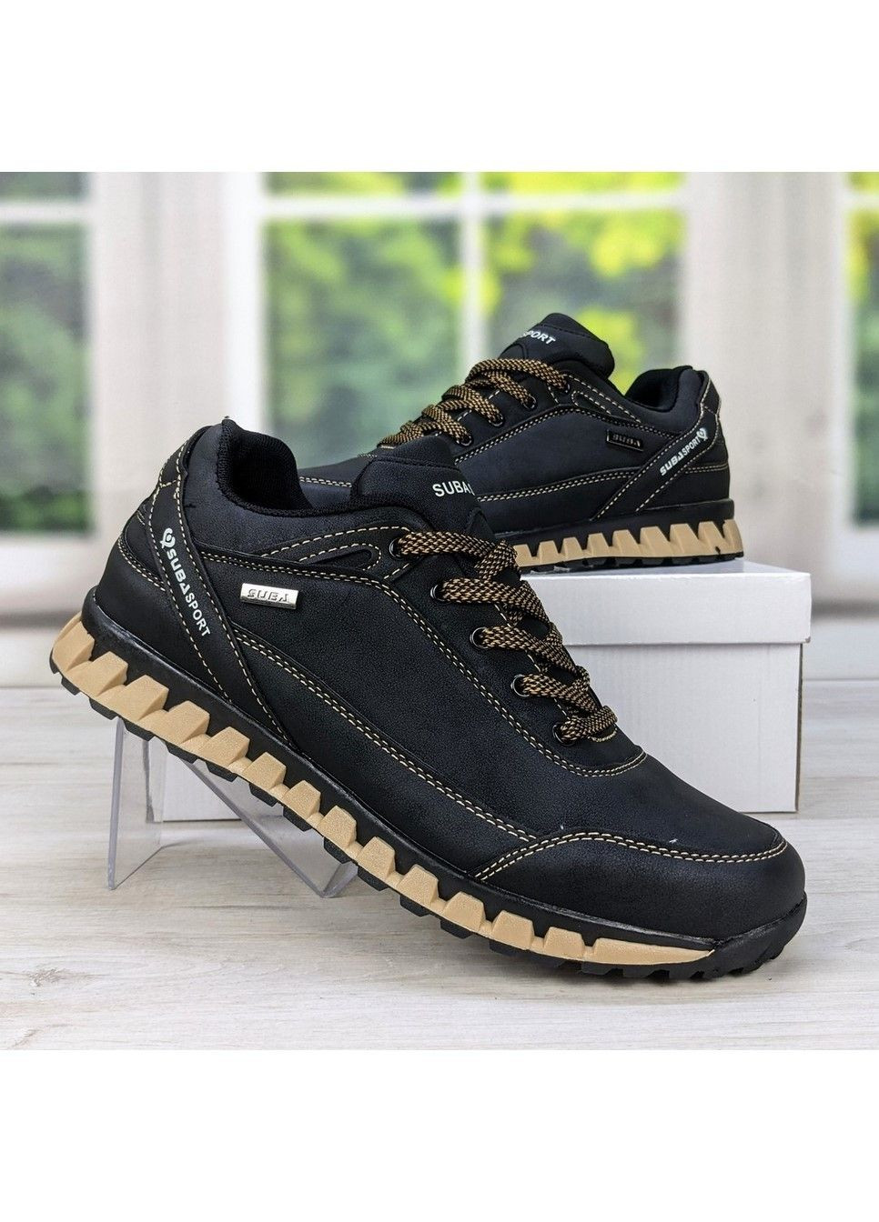 Чорні Осінні кросівки чоловічі демісезонні Suba
