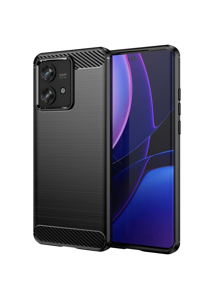 Чехол Carbon Fiber для Motorola Edge 40 Neo Black Lenuo (366017453)