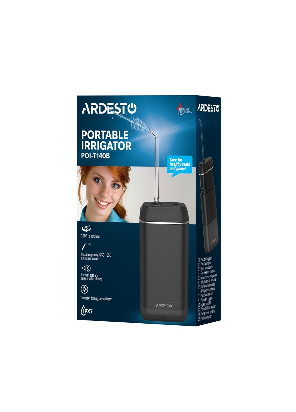 Ирригатор портативный, чаша 140 мл, Liion акум. в компл., черный Ardesto (316466418)