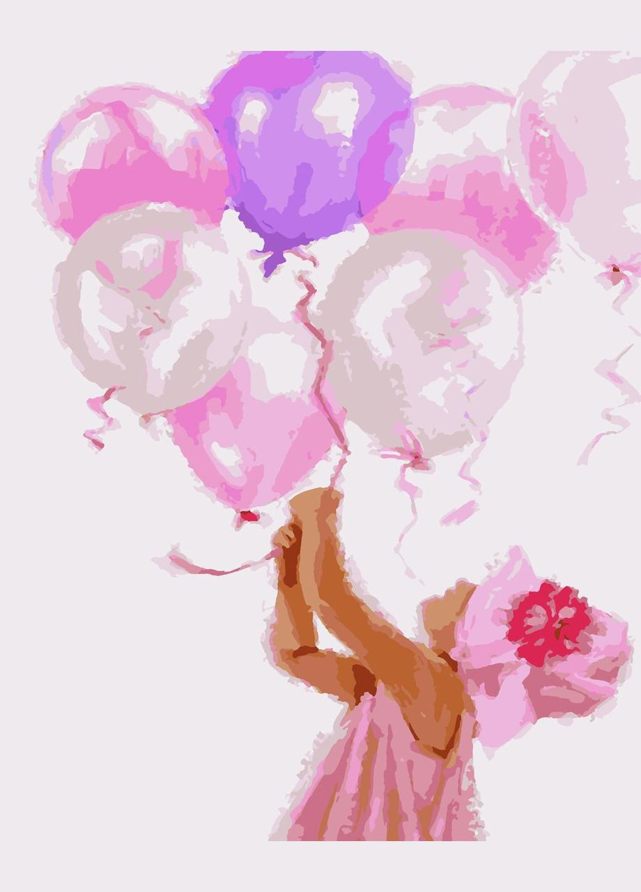 Картини за номерами "Дівчинка" 40*50 см No Brand (312548711)