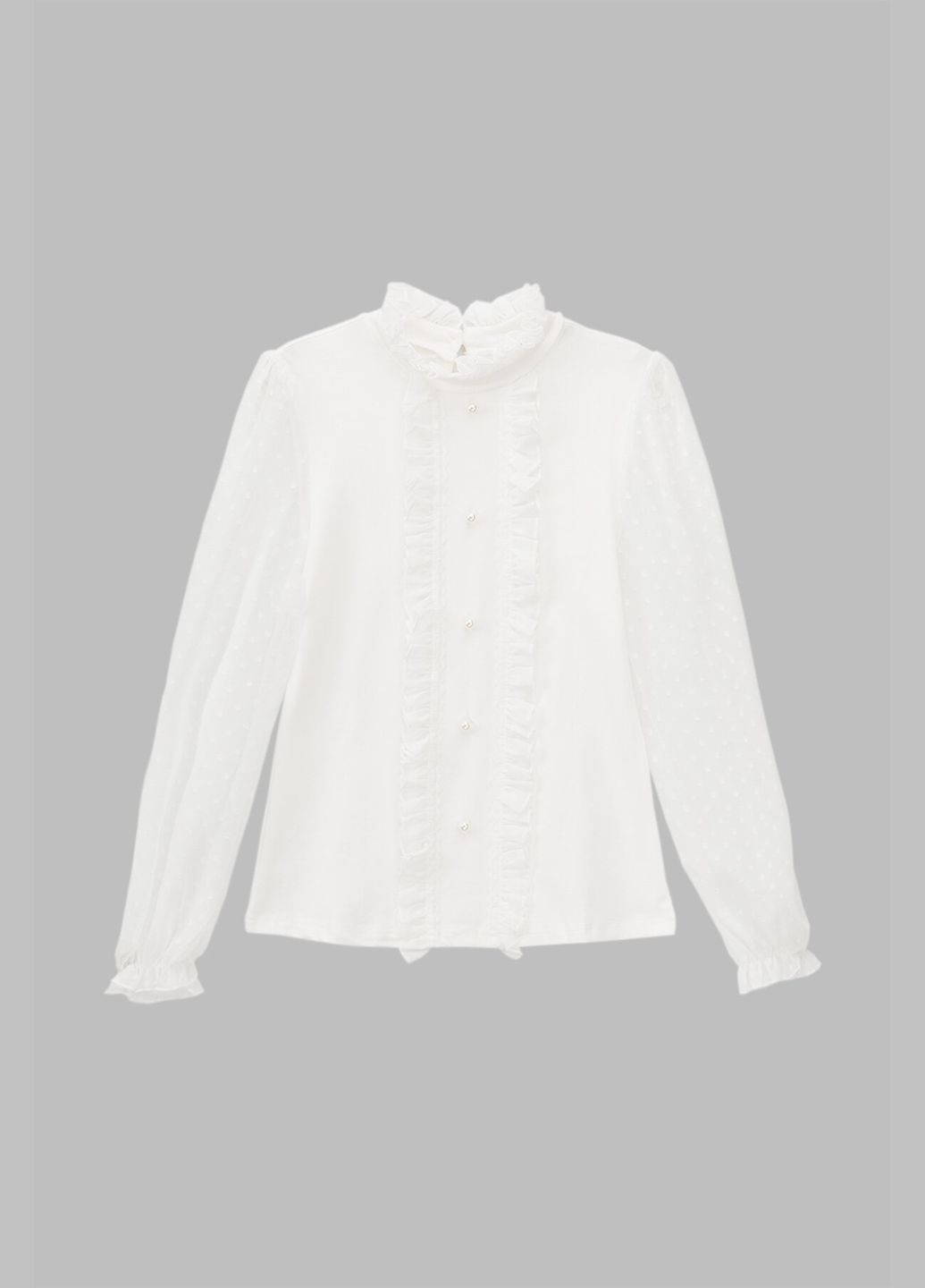 Молочная блузка Vio Faloni демисезонная