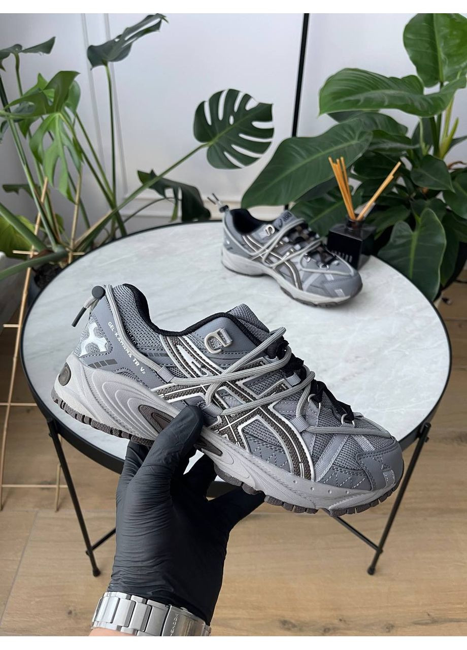 Сірі Осінні кросівки чоловічі asics gel-kahana tr v2 gray | асікс гель-кахана tr8 v2 сірі No Brand