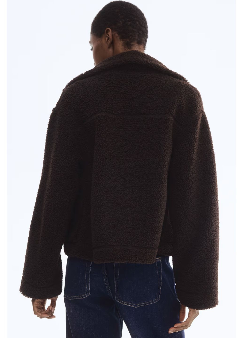 Коричнева демісезонна куртка без підкладки H&M Тедді