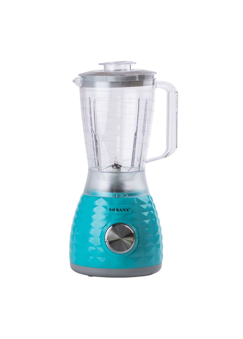 Блендер стаціонарний SK-03030 1.5л з кавомолкою бірюзовий Sokany (357226654)