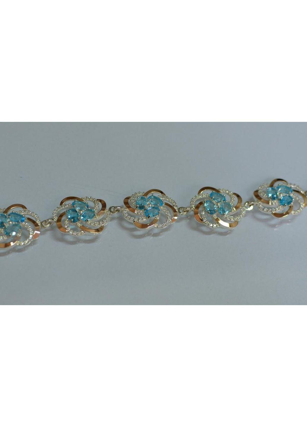 Срібний набір з золотими пластинами Silver Style (367112066)