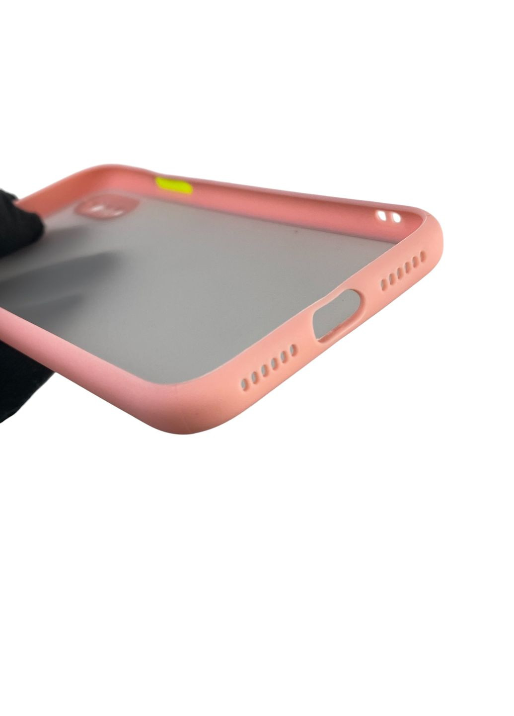 Чохол для телефона iPhone X з високими бортами із захистом камери на айфон х персиковий Apple (366235668)